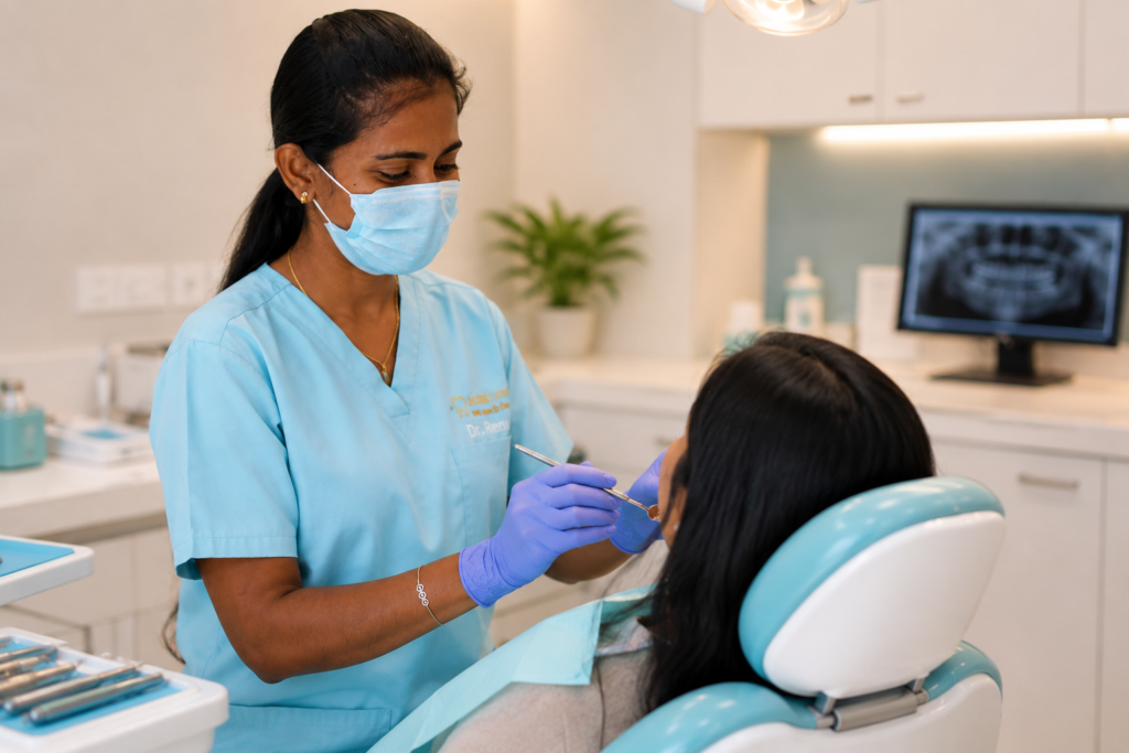 doctor renu treating patient